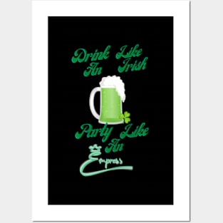 Drink Like An Irish Posters and Art